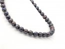 Large, dark grey cultured pearls in B quality