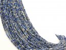 Blaugraue, durchbohrte Lapislazuli-Perlen