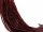 Red, pierced, faceted agate rondelle