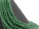green-coloured, pierced, faceted agate rondelle