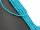 Sky-blue, pierced Howlith rondelle with facets