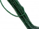 green-coloured, pierced, faceted agate rondelle