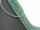 green-coloured, pierced, faceted agate rondelle