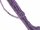 Purple-coloured, pierced, faceted agate rondelle
