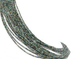 Boules de turquoise facettées, percées et multicolores