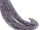 Faceted, pierced amethyst beads