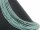 Perles damazonite facettées, bleues glacées et percées