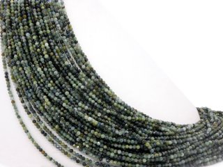 Tourmaline beads in shades of green