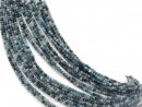 Boules de tourmaline bleue percées avec facettes