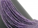 Facettierte, durchbohrte Amethystkugeln