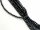 Black, pierced, faceted spinel beads