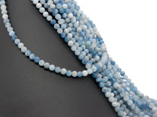 Perles daigue-marine bleu étincelantes
