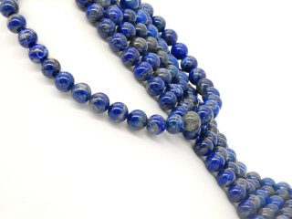 Brin de pierres précieuses de lapis-lazuli bleu-gris