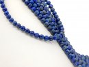 Brin de pierres précieuses de lapis-lazuli bleu-gris