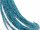 Faceted, small chrysocolla beads