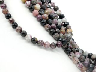 Boules de tourmaline percée en Multicolore
