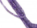 Facettierte, durchbohrte Amethystkugeln