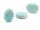Oval, pierced amazonite with facets