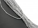 Faceted, oval spheres made of hematite in grey