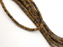 Schimmernde, durchbohrte Tigerauge-Edelsteine