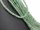 Green, narrow, pierced aventurine rondelle
