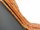 Orange-coloured, perforated calcite discs