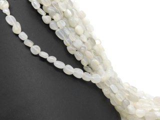 Shimmering, pierced moonstone nuggets