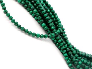 Boules de malachite verte percées