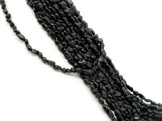 Obsidian shard, pierced, black