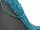 Sparkling, blue-grey, pierced apatite beads