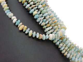 Galets damazonite colorés et percés