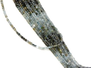 Disques de tourmaline percés avec facettes
