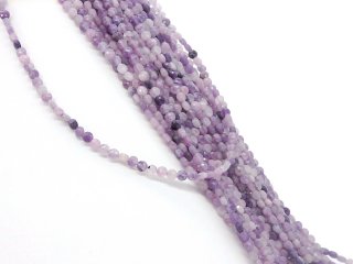Disques de lépidolite violets, percés et facettés
