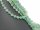 Green, faceted, pierced aventurine discs