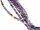 Funkelnde, durchbohrte Amethystscheiben