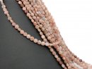 Pierced, faceted moonstone discs in tricolour