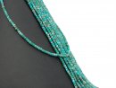 Small, faceted, pierced turquoise cubes