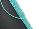 Blue, faceted, pierced amazonite cubes