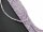 Purple, pierced lepidolite discs