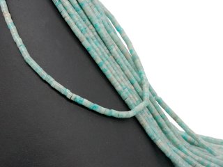 Blue, pierced amazonite discs