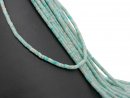 Blue, pierced amazonite discs