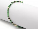 Bracelet with faceted ruby zoisites