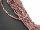 Rhodonite percée rose et grise