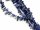 Pépites de sodalite percées, bleues, à motifs