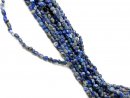 Durchbohrte, blau und graue Sodalith-Kiesel