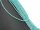Perles damazonite facettées, bleues glacées et percées