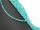 Perles damazonite facettées, bleues glacées et percées