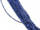 Sparkling, blue gemstone strand with sodalite
