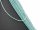 Perles damazonite facettées, bleues glacées et percées