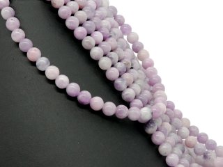 Pierres précieuses lilas percées en lépidolite